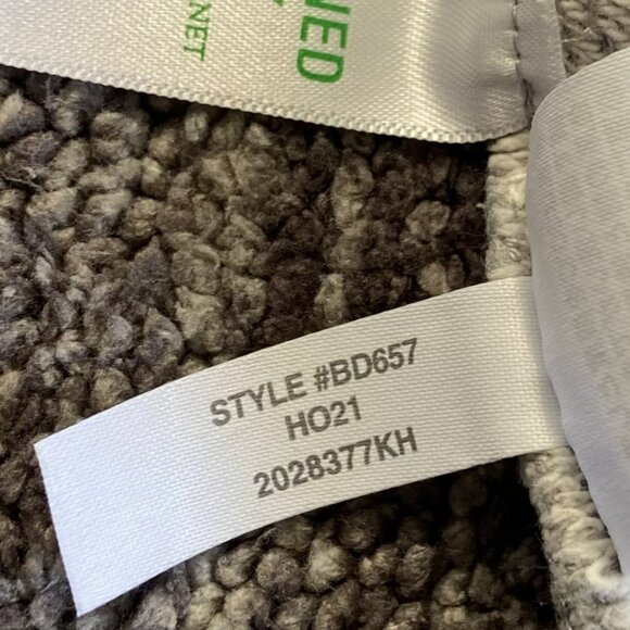 J.Crew University Terry Long Half-Zip Tunic Sweatshirt Gray Size Large - Picture 13 of 13